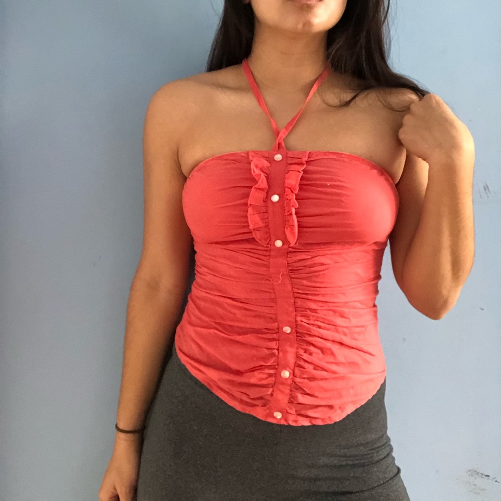 Coral Pink Halter Top!